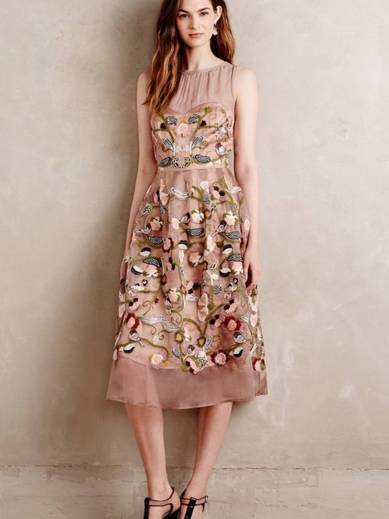 Moulinette Soeurs Dresses & Skirts - Anthropologie Moulinette Soeurs occasion dress 4 beaded & embroidered